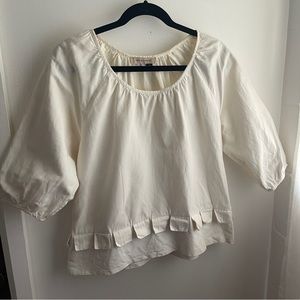 See by Chloe Linen Pullover Blouse